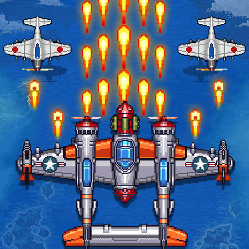 1945 공군: 클래식 비행기 게임 슈팅 아케이드